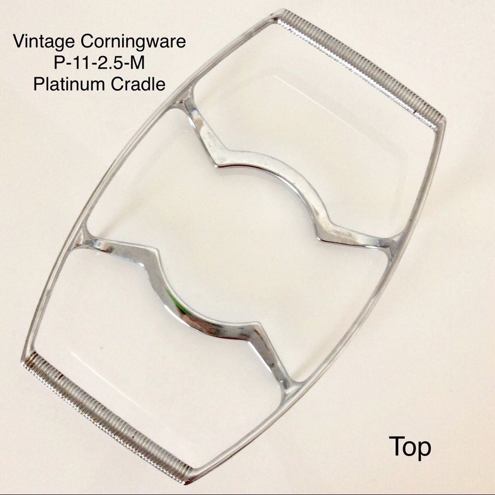 Corningware 2.5qt Vintage Platinum Cradle